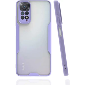 Kzy Xiaomi Redmi Note 11S Global Kılıf Kamera Korumalı Colorful Kapak - Lila