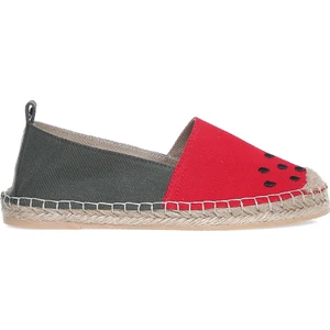 Espadril, 37, Kırmızı