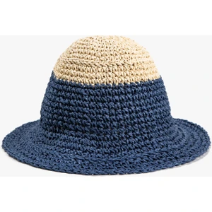 Hasır Örme Bucket Şapka