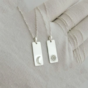 DMN Telkari Silver DMN Silver Ay Güneş Layers  925 Ayar Gümüş Kolye