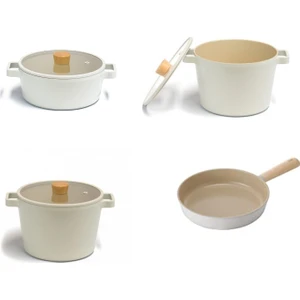 Fika 7 Parça Aluminyum Döküm Tencere Tava Seti