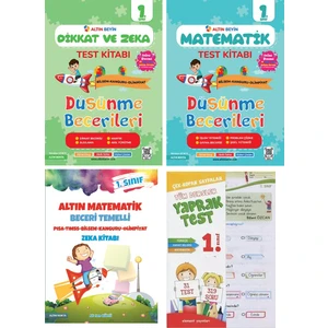 Altın Nokta Yayınevi 1. Sınıf Dikkat Zeka ve Altın Beyin 1. Sınıf Matematik Seti