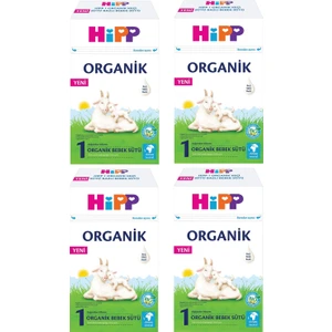 1 Organik Keçi Sütü Bazlı Bebek Sütü 400gr 4 Adet