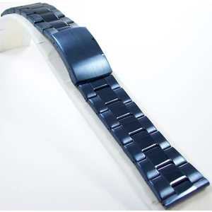 Ezgi Elektronik 26MM Lacivert Metal Saat Kordonu Kolçak Kordon Orta Kısımlar Parl