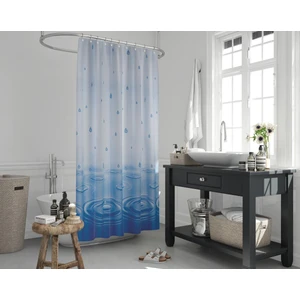 Jackline Banyo Duş Perdesi 5020 Mavi Tek Kanat 240X200