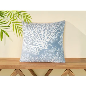 Madame Coco Dyanna Kırlent Kılıfı - Mavi/beyaz - 45X45 cm