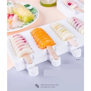 Pasta Market Twister Modeli Silikon Dondurma Kalıbı 8'li