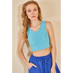 Turkuvaz Askılı Bluz 2KXK2-46269-13