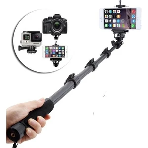 Yunteng 1288 Bluetooth Uzaktan Kumanda Telefon Kamera Uyumlu 123 cm Tripod ve Monopod Selfie Çubuğu