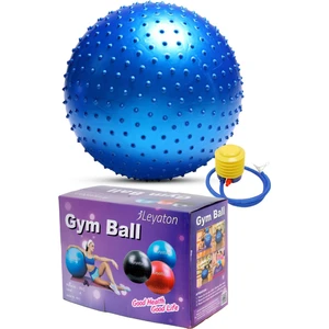 Dikenli Yoga Pilates Aeorobik Jimnastik Topu 65 cm Mavi