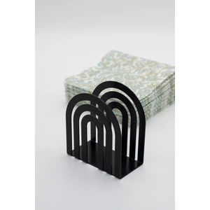 Evay Tasarım Metal Dekoratif Siyah Peçetelik