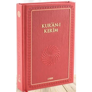 Kur'an-I Kerim (Büyük Boy - Mıklepli Ciltli- Kırmızı)