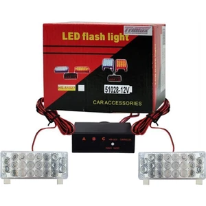 Panjur Arası Modlu 44 Ledli Çakar Lamba Kırmızı Mavi 22X2