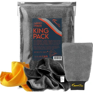 Kingpack Mikrofiber Oto Yıkama Paketi Antrasit
