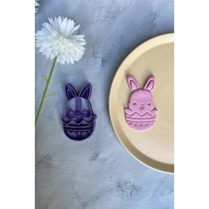 Paskalya Tavşanı Hamur Şekilledirici / Mor