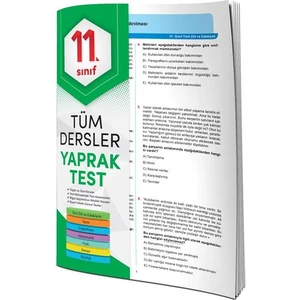 4 Element Yayınları 11. Sınıf Tüm Dersler Yaprak Test Güncellenmiş Yeni Müfredat