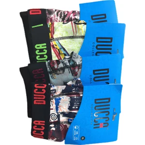 6 Adet Desenli Likralı Boxer