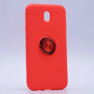 Samsung Galaxy J7 Pro Uyumlu Kılıf Standlı Manyetik Yüzüklü Esnek Yumuşak Silikon Case