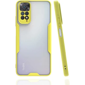 Kzy Xiaomi Redmi Note 11 Global Kılıf Kamera Korumalı Colorful Kapak - Sarı