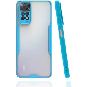 Kzy Xiaomi Redmi Note 11 Global Kılıf Kamera Korumalı Colorful Kapak - Mavi