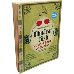 166 - Çanta Boy Münacat Cüzü Yasin ve Dualar