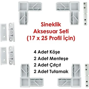 Beyaz Sineklik Aksesuar Set Kapı Pencere Sineklik Aksesuar Set Sineklik Tamirat