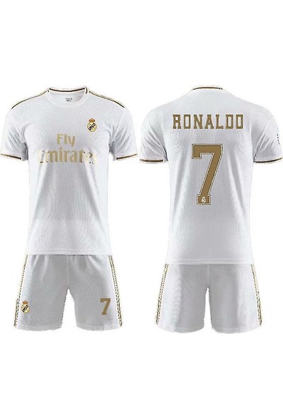 2020 Real Madrid Iç Saha Forması No.7 Ronaldo Futbol Forması Maç Antrenman Forması(Yurt Dışından)