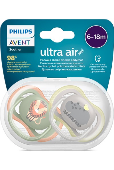 Philips Avent Ultra Air Emzik 6-18 Ay Erkek SCF085/17