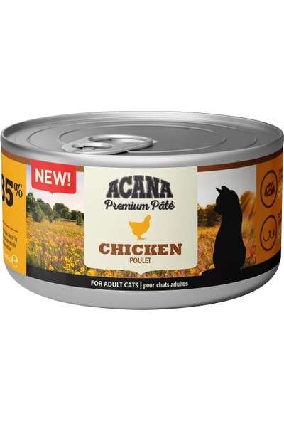 Acana Premium Pate (Ezme) Tavuk Etli Kedi Konservesi 85 gr