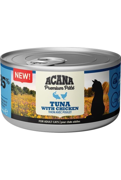 Acana Premium Pate (Ezme) Tuna Balıklı ve Tavuklu Kedi Konservesi 85 gr