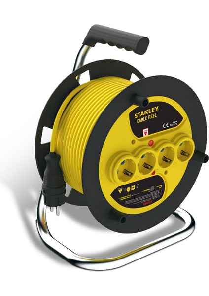 Stanley Profesyonel Makaralı Kablo St-E Serisi Termikli IP20 4 Soketli 40 Metre 3x1,5mm fiyatları