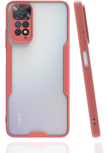 Xiaomi Redmi Note 11 Global Kılıf Kamera Korumalı Colorful Kapak - Pembe