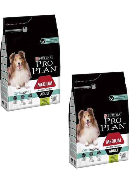 Medium Adult Orta Irk Kuzu Etli Yetişkin Kuru Köpek Maması 3 kg (2 Adet)