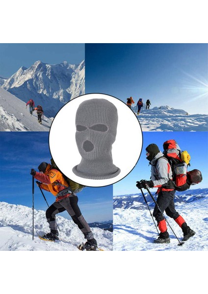 Yetişkin Unisex 3 Delik Örme Balaclava Tam Kapsama Maske (Yurt Dışından) fiyatları