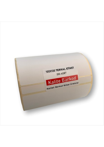 100x120 Termal Etiket Rulo Barkod Etiketi