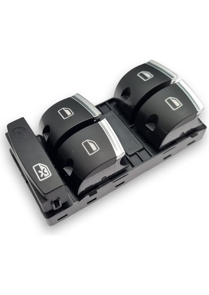 Audi A6 2009-2011 Sol Ön Kapı Dörtlü Cam Açma Düğmesi Takımı Krom 4F0959851H