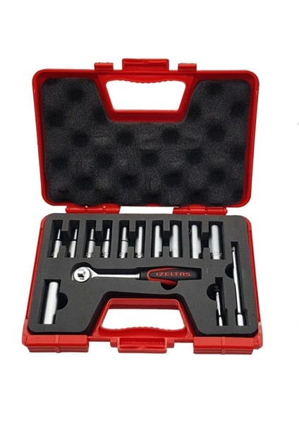 Izeltaş 14 Parça 1/4'' Derin Lokma Anahtar Takımı 1107 00 6014