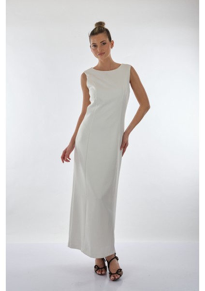 Minimalist Kolsuz Maxi Elbise - Günlük & Özel Gün