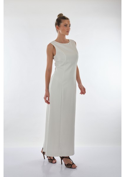 Minimalist Kolsuz Maxi Elbise - Günlük & Özel Gün fırsatları