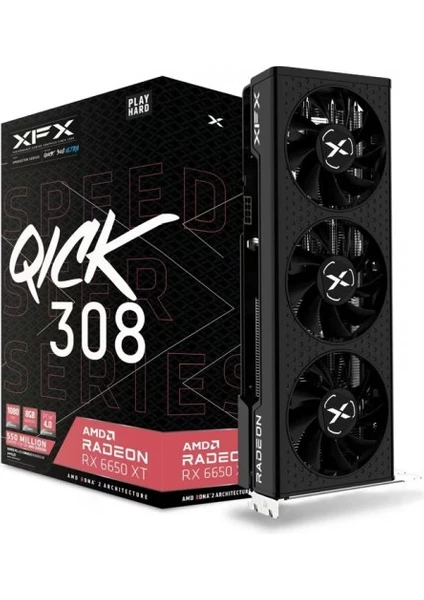 xfx Speedster Qıck 308 AMD Radeon RX 6650 xt Ultra 8gb GDDR6 128BIT Dx12 Gaming Ekran Karti (RX-665x8LUDY)