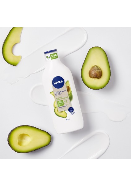 Naturally Good Vücut Losyonu Avokado 350 ml, Kuru Cilt,48 Saat Nemlendirme