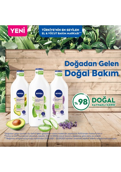 Naturally Good Vücut Losyonu Avokado 350 ml, Kuru Cilt,48 Saat Nemlendirme