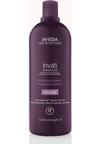 Invati Advanced Şampuan: Zengin Doku 1000ml 18084016831