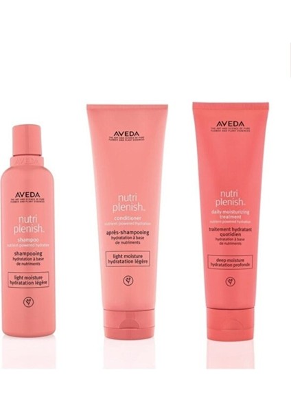 Nutriplenish 3'Lü Fırsat Seti Şampuan Saç Kremi Durulanmayan Saç Kremi