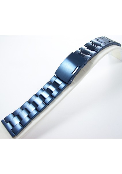 26MM Lacivert Metal Saat Kordonu Kolçak Kordon Orta Kısımlar Parl modelleri