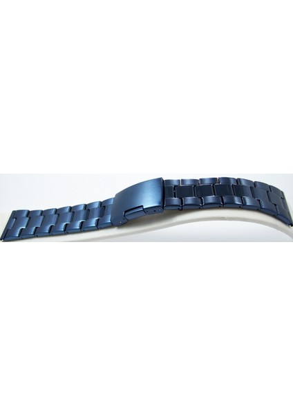 26MM Lacivert Metal Saat Kordonu Kolçak Kordon Orta Kısımlar Parl fırsatları