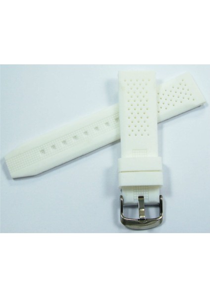 Lacost Model Silikon Saat Kordonu Beyaz 22MM Slikon Saat Kayışı fiyatları