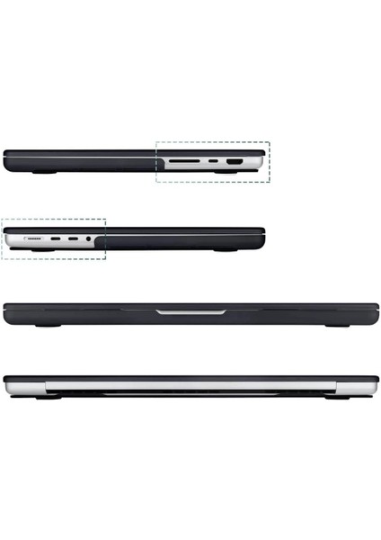Apple 16" Macbook Pro M1 A2485 Siyah Kılıf Koruyucu Kapak modelleri