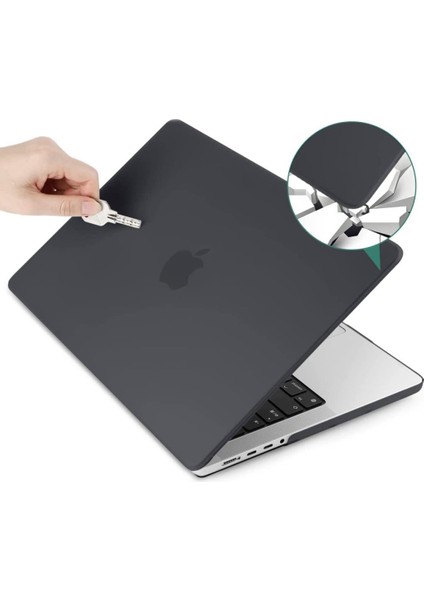Apple 16" Macbook Pro M1 A2485 Siyah Kılıf Koruyucu Kapak fırsatları