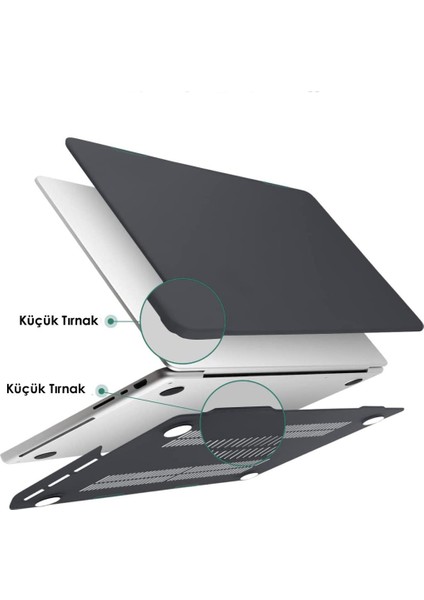 Apple 16" Macbook Pro M1 A2485 Siyah Kılıf Koruyucu Kapak indirimleri